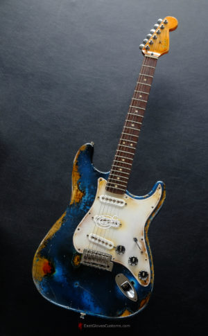 Fender Stratocaster Midnight Blue Pelham Dark Blue Heavy Aged Relic (SOLD) - Image 10