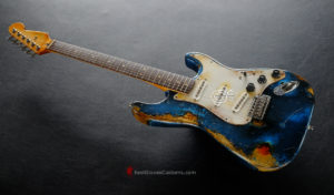 Fender Stratocaster Midnight Blue Pelham Dark Blue Heavy Aged Relic (SOLD) - Image 6