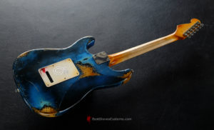 Fender Stratocaster Midnight Blue Pelham Dark Blue Heavy Aged Relic (SOLD) - Image 7