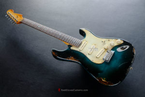 Fender American Deluxe Stratocaster Teal Green Designer Edition Aged Relic Extremely (Rare) (SOLD) - Image 2