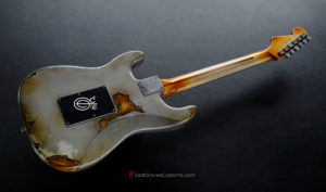 Fender Stratocaster HSS Terminator Metallic Silver Floyd Rose Heavy Relic (SOLD) - Image 7