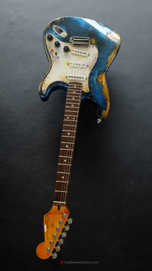 Fender Stratocaster Midnight Blue Pelham Dark Blue Heavy Aged Relic (SOLD) - Image 11