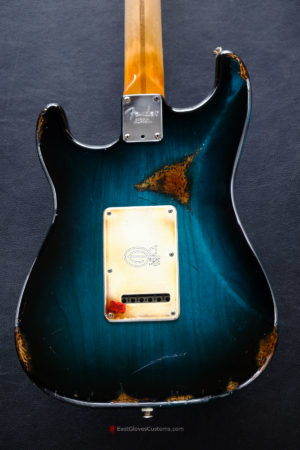 Fender American Deluxe Stratocaster Teal Green Designer Edition Aged Relic Extremely (Rare) (SOLD) - Image 5