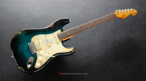 Fender American Deluxe Stratocaster Teal Green Designer Edition Aged Relic Extremely (Rare) (SOLD) - Image 6