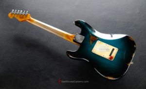 Fender American Deluxe Stratocaster Teal Green Designer Edition Aged Relic Extremely (Rare) (SOLD) - Image 7
