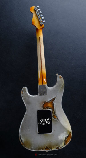 Fender Stratocaster HSS Terminator Metallic Silver Floyd Rose Heavy Relic (SOLD) - Image 9