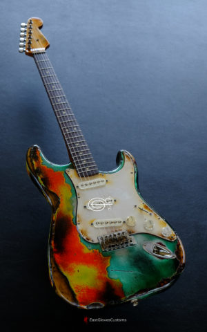 Fender Stratocaster Orange Over Seafoam Green  Heavy Aged Relic (SOLD) - Image 2