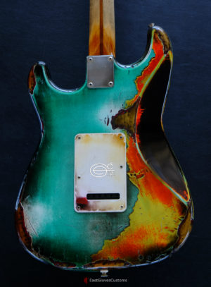 Fender Stratocaster Orange Over Seafoam Green  Heavy Aged Relic (SOLD) - Image 5