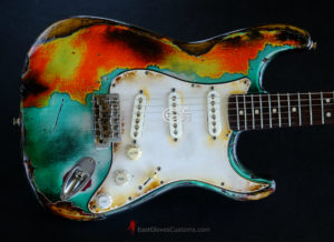 Fender Stratocaster Orange Over Seafoam Green  Heavy Aged Relic (SOLD) - Image 8