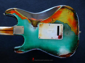Fender Stratocaster Orange Over Seafoam Green  Heavy Aged Relic (SOLD) - Image 9