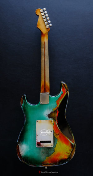 Fender Stratocaster Orange Over Seafoam Green  Heavy Aged Relic (SOLD) - Image 13