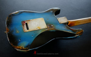 Fender Stratocaster Pelham Blue Heavy Aged Relic (SOLD) - Image 9