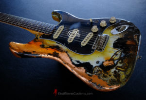 Fender Stratocaster Yellow/Copper Hot Lava Super Heavy Aged Relic [SOLD] - Image 12