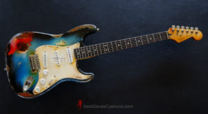 Fender Stratocaster Pelham Blue Heavy Aged Relic (SOLD) - Image 15