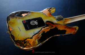 Fender Stratocaster Yellow/Copper Hot Lava Super Heavy Aged Relic [SOLD] - Image 13