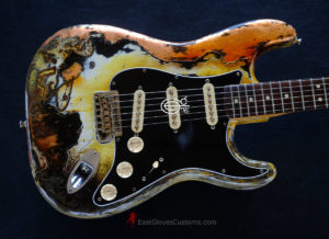 Fender Stratocaster Yellow/Copper Hot Lava Super Heavy Aged Relic [SOLD] - Image 14