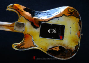 Fender Stratocaster Yellow/Copper Hot Lava Super Heavy Aged Relic [SOLD] - Image 15