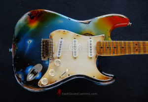 Fender Deluxe Stratocaster Galaxy Blue Aged Relic (RARE)[SOLD] - Image 10