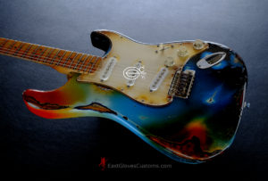 Fender Deluxe Stratocaster Galaxy Blue Aged Relic (RARE)[SOLD] - Image 8