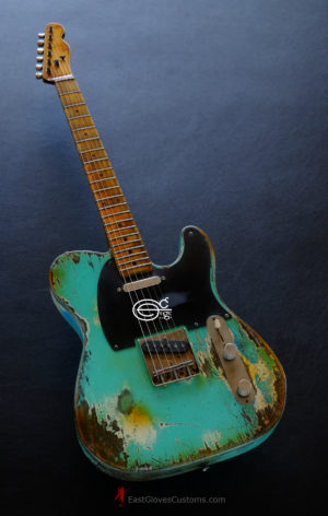 Fender Telecaster Seafoam Green Made in USA Heavy Aged Relic (SOLD) - Image 2