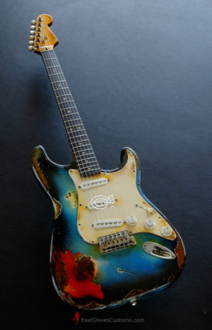 Fender Stratocaster Pelham Blue Heavy Aged Relic (SOLD) - Image 3