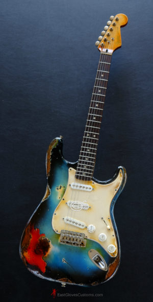 Fender Stratocaster Pelham Blue Heavy Aged Relic (SOLD) - Image 14