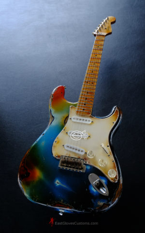 Fender Deluxe Stratocaster Galaxy Blue Aged Relic (RARE)[SOLD] - Image 2