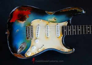Fender Stratocaster Pelham Blue Heavy Aged Relic (SOLD) - Image 5