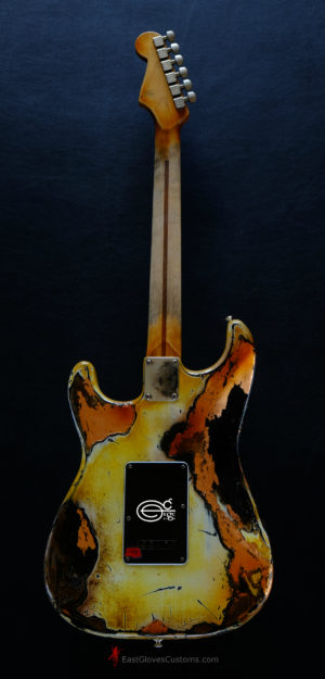 Fender Stratocaster Yellow/Copper Hot Lava Super Heavy Aged Relic [SOLD] - Image 5