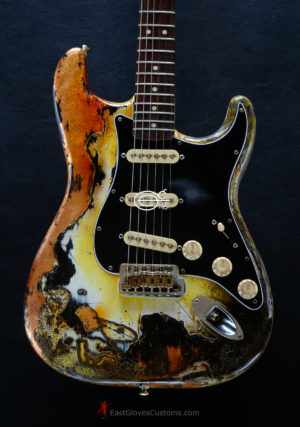 Fender Stratocaster Yellow/Copper Hot Lava Super Heavy Aged Relic [SOLD]