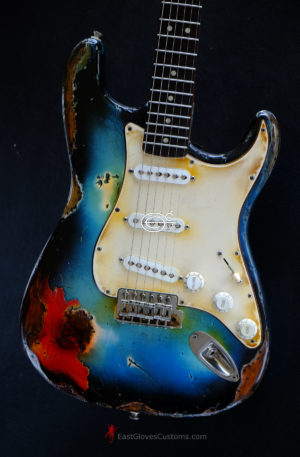 Fender Stratocaster Pelham Blue Heavy Aged Relic (SOLD)