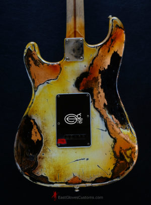 Fender Stratocaster Yellow/Copper Hot Lava Super Heavy Aged Relic [SOLD] - Image 7