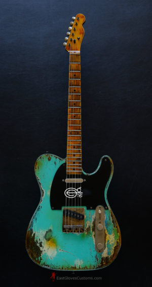 Fender Telecaster Seafoam Green Made in USA Heavy Aged Relic (SOLD) - Image 11