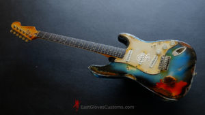 Fender Stratocaster Pelham Blue Heavy Aged Relic (SOLD) - Image 10