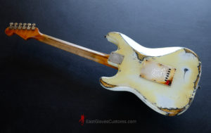 Squier Stratocaster Vintage White HSS Made in USA Aged Relic (SOLD) - Image 11