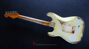 Squier Stratocaster Vintage White HSS Made in USA Aged Relic (SOLD) - Image 16
