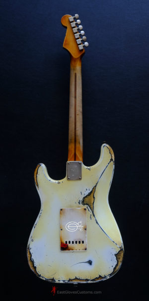Squier Stratocaster Vintage White HSS Made in USA Aged Relic (SOLD) - Image 13