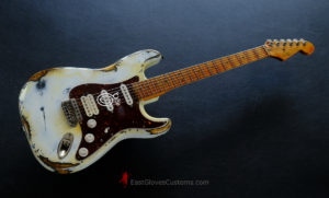 Squier Stratocaster Vintage White HSS Made in USA Aged Relic (SOLD) - Image 10