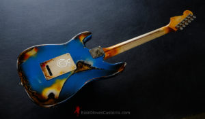 Fender Stratocaster Special Edition HSS Pelham Blue/Sunburst Aged Relic (SOLD) - Image 18