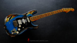 Fender Stratocaster Special Edition HSS Pelham Blue/Sunburst Aged Relic (SOLD) - Image 16