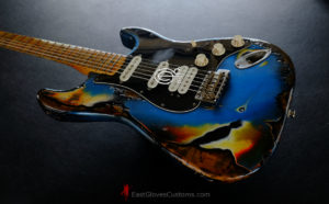 Fender Stratocaster Special Edition HSS Pelham Blue/Sunburst Aged Relic (SOLD)