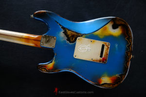 Fender Stratocaster Special Edition HSS Pelham Blue/Sunburst Aged Relic (SOLD) - Image 11