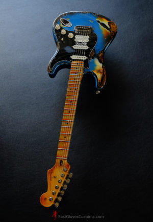 Fender Stratocaster Special Edition HSS Pelham Blue/Sunburst Aged Relic (SOLD) - Image 23