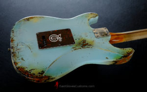 Fender Stratocaster Sonic Blue Aged Relic (SOLD) - Image 9