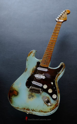 Fender Stratocaster Sonic Blue Aged Relic (SOLD) - Image 2