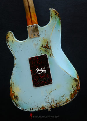 Fender Stratocaster Sonic Blue Aged Relic (SOLD) - Image 7