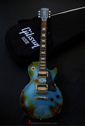 Gibson Les Paul Studio Deluxe II '60s Pelham Blue Aged Relic by East Gloves Customs [Limited Run] (SOLD) - Image 12