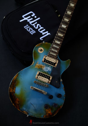 Gibson Les Paul Studio Deluxe II '60s Pelham Blue Aged Relic by East Gloves Customs [Limited Run] (SOLD) - Image 3