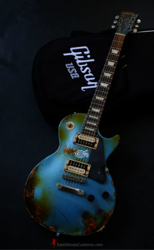 Gibson Les Paul Studio Deluxe II '60s Pelham Blue Aged Relic by East Gloves Customs [Limited Run] (SOLD) - Image 11
