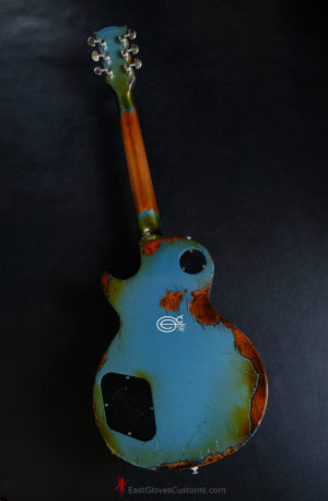 Gibson Les Paul Studio Deluxe II '60s Pelham Blue Aged Relic by East Gloves Customs [Limited Run] (SOLD) - Image 6